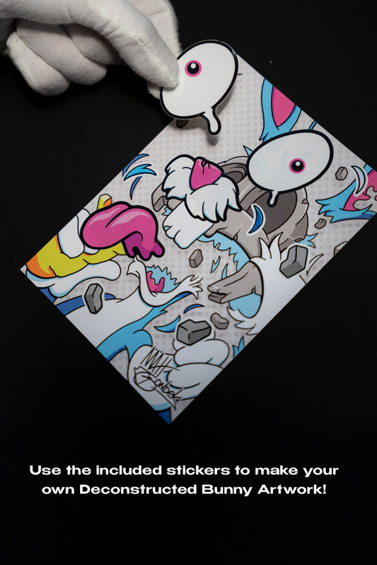 Sticker Pack - Make Your Own - Deconstructed Bunny